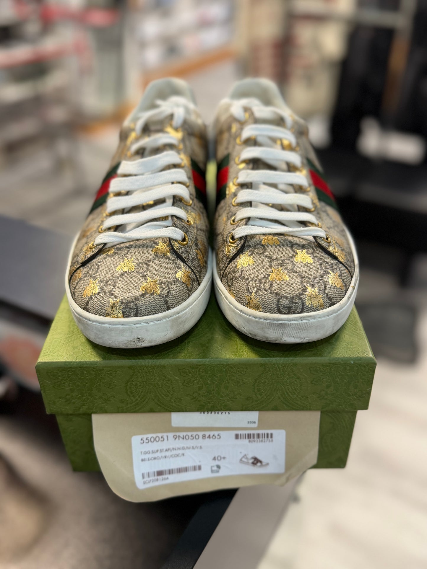 *USED* Gucci Ace GG Supreme Bees (W)