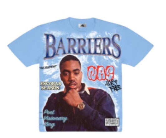 Barriers Nas Tee Blue