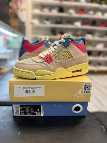 *USED* Jordan 4 Retro Union Guava Ice
