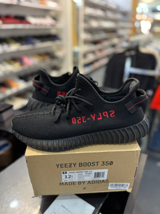 *USED* adidas Yeezy Boost 350 V2 Black Red