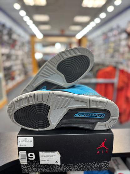 *USED* Jordan 3 Retro Powder Blue