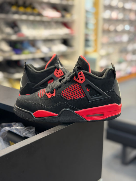 *USED* Jordan 4 Retro Red Thunder (GS)