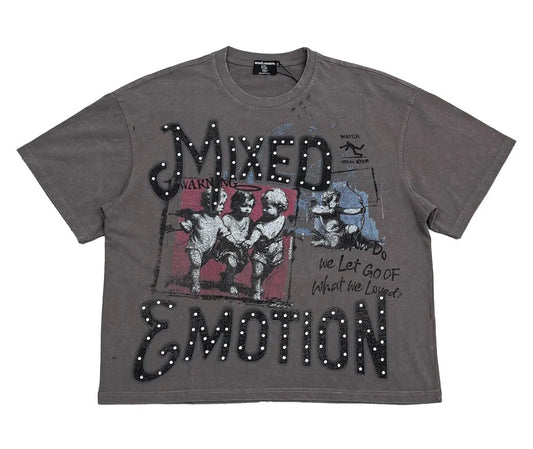 MIXED EMOTION Grey Friends Tee