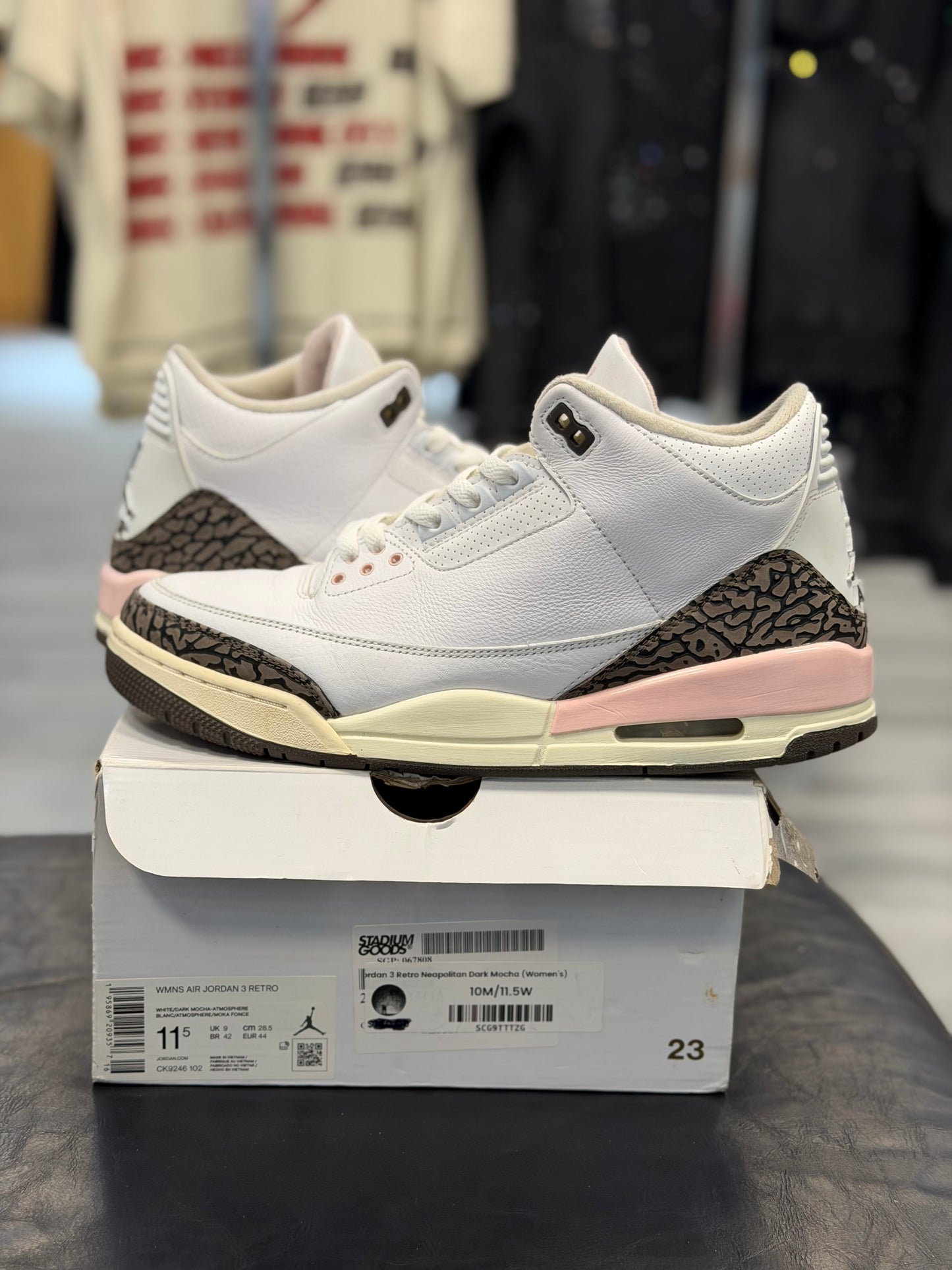 *USED* Jordan 3 Neapolitan Dark Mocha (W)