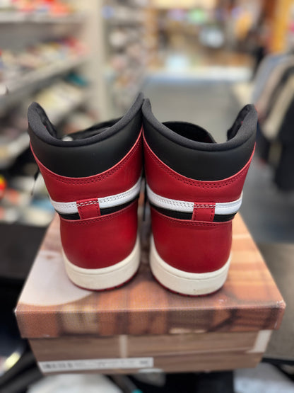 *USED* Jordan 1 Retro High OG Black Toe Reimagined