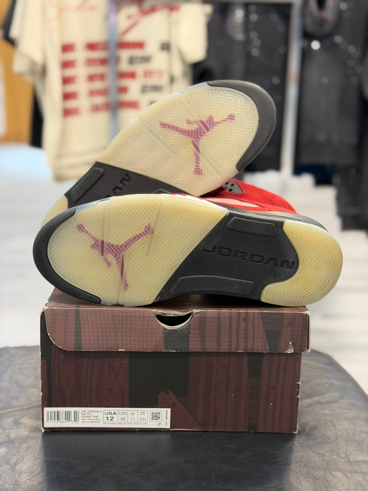 *USED* Jordan 5 Retro Raging Bull Red (2021)