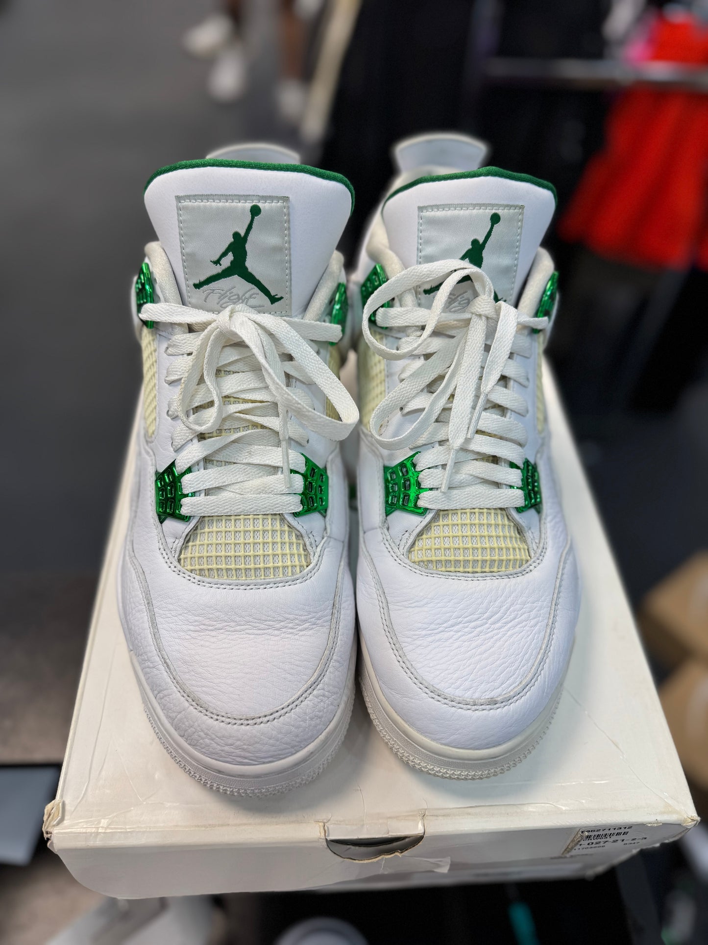 *USED* Jordan 4 Retro Metallic Green