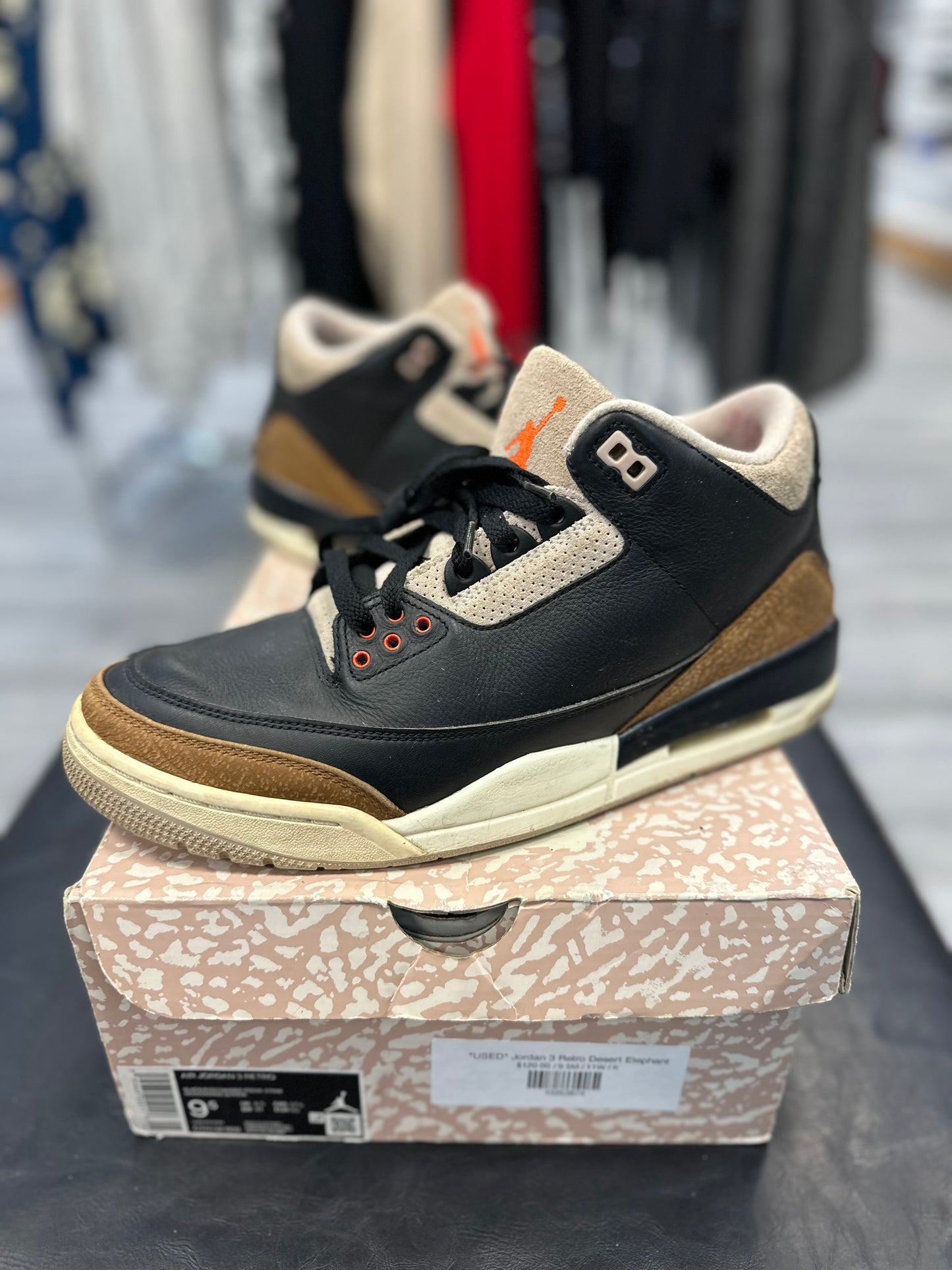 *USED* Jordan 3 Retro Desert Elephant