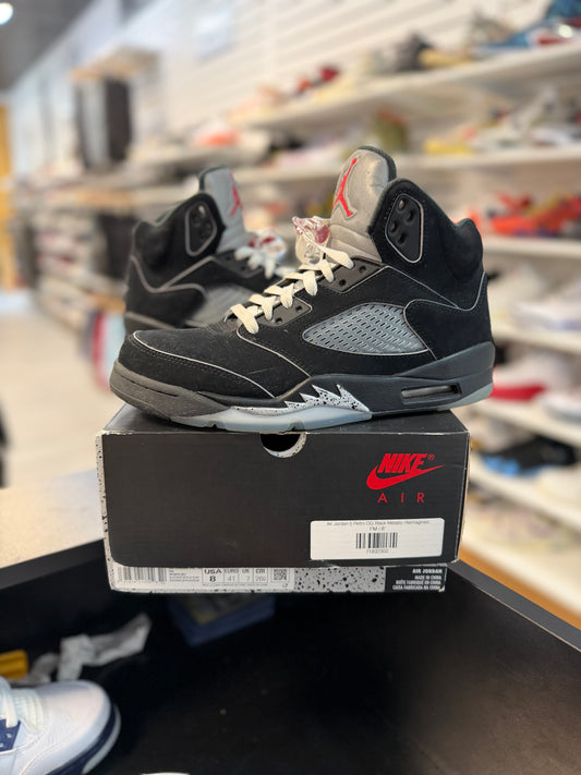 *USED* Jordan 5 Retro OG Black Metallic Reimagined