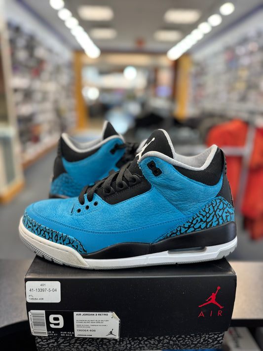 *USED* Jordan 3 Retro Powder Blue