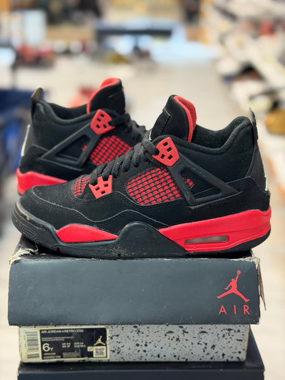 *USED* Jordan 4 Retro Red Thunder