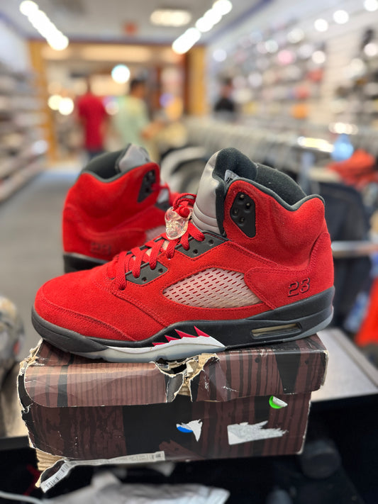 *USED* Jordan 5 Retro Raging Bull Red (2021)