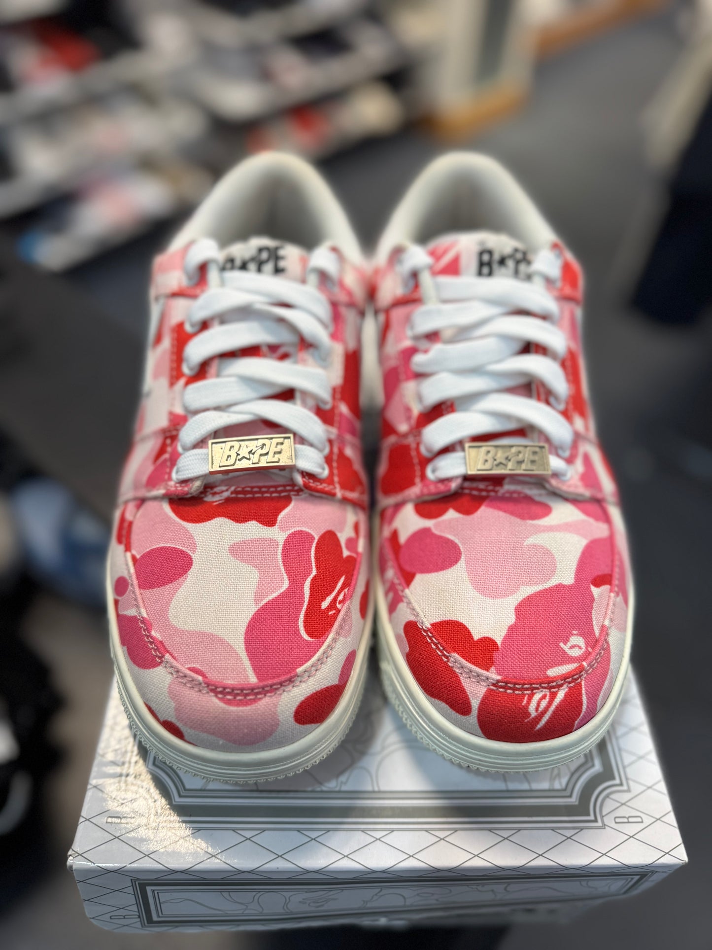 *USED* A Bathing Ape Bape Sta Low ABC CAMO 20th Anniversary Pink