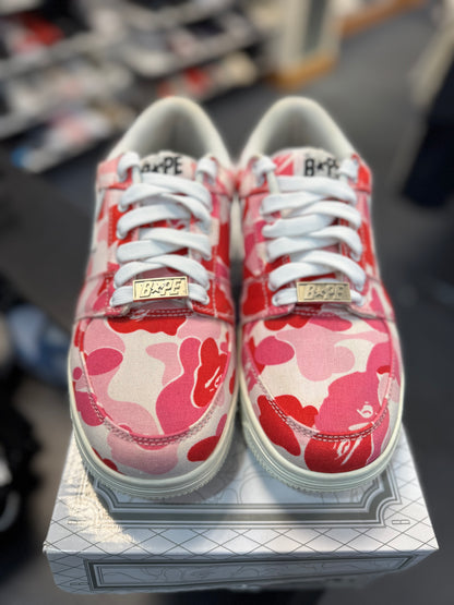 *USED* A Bathing Ape Bape Sta Low ABC CAMO 20th Anniversary Pink