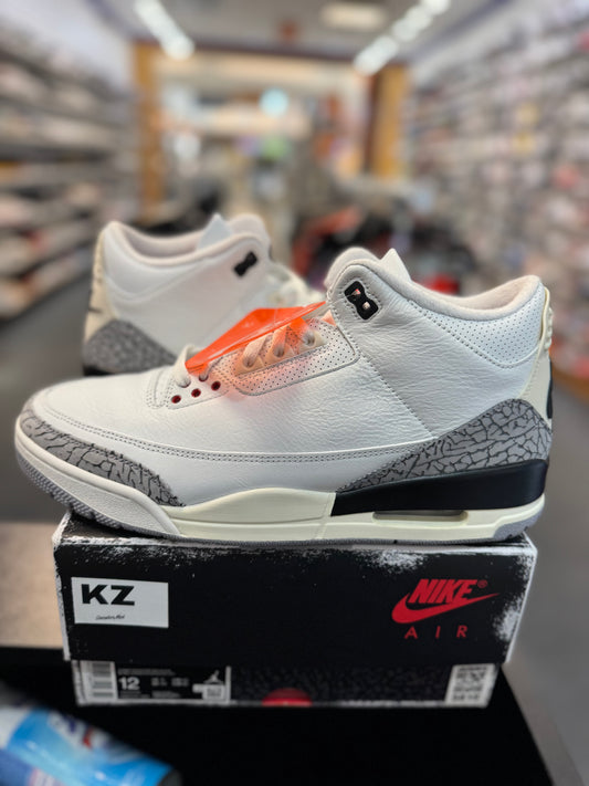 *USED* Jordan 3 Retro White Cement Reimagined