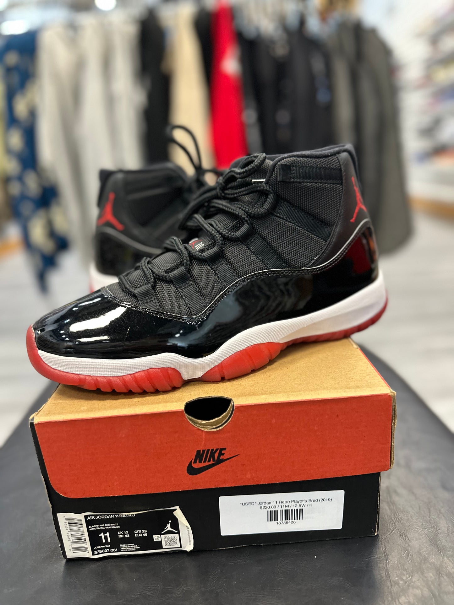 *USED* Jordan 11 Retro Playoffs Bred (2019)