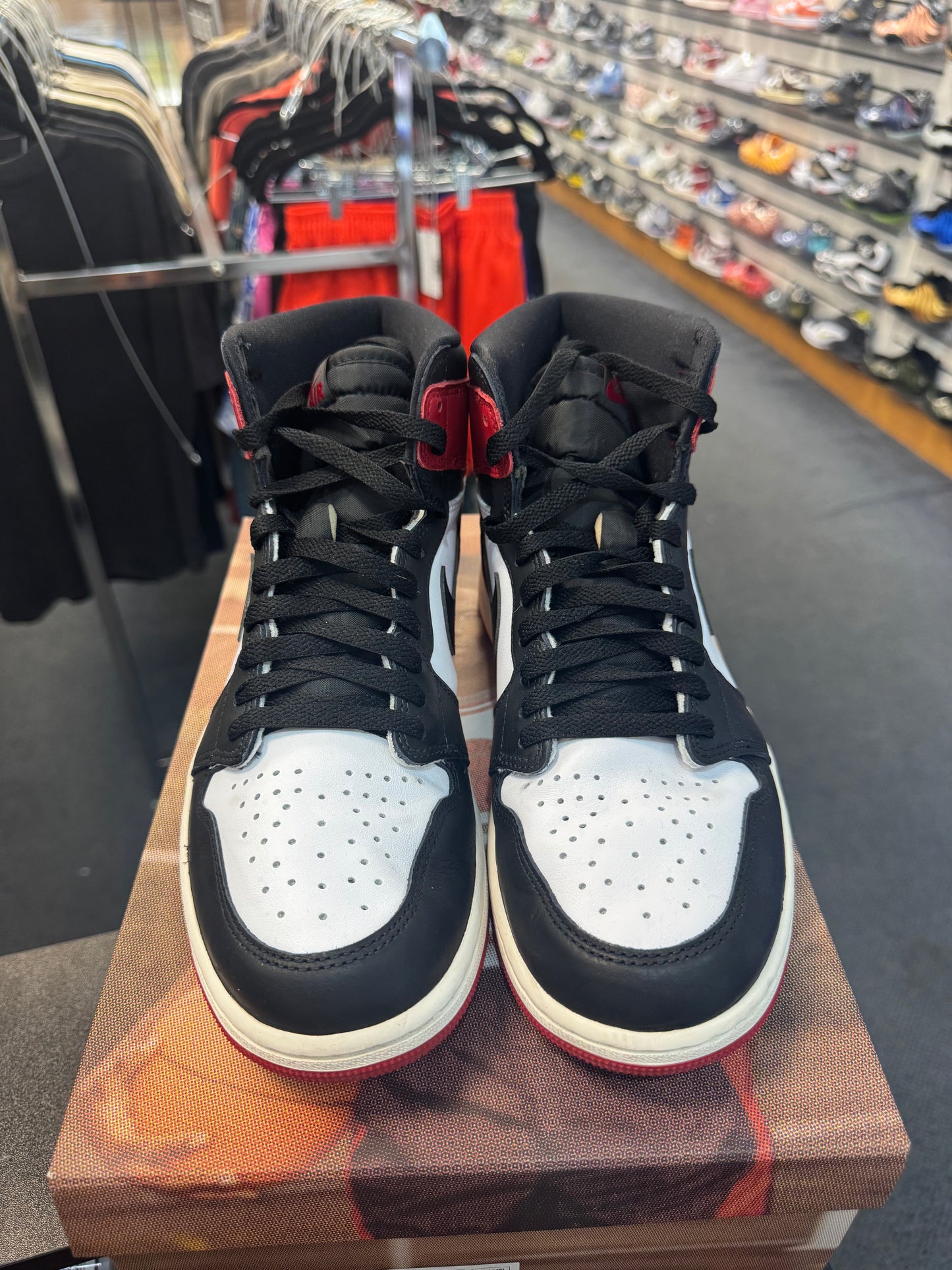 *USED*  Jordan 1 Retro High OG Black Toe Reimagined