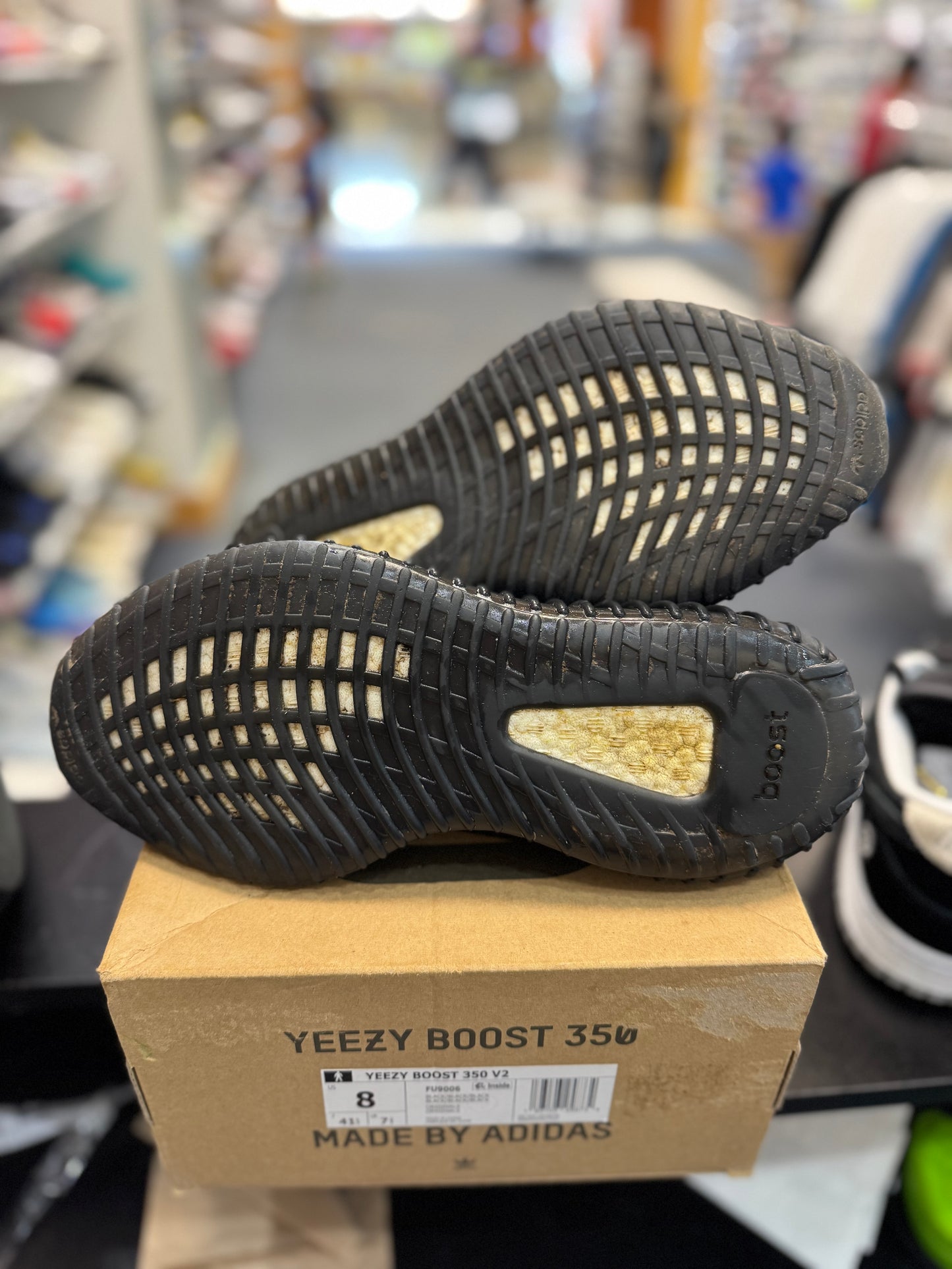 *USED* adidas Yeezy Boost 350 V2 Black (Non-Reflective)