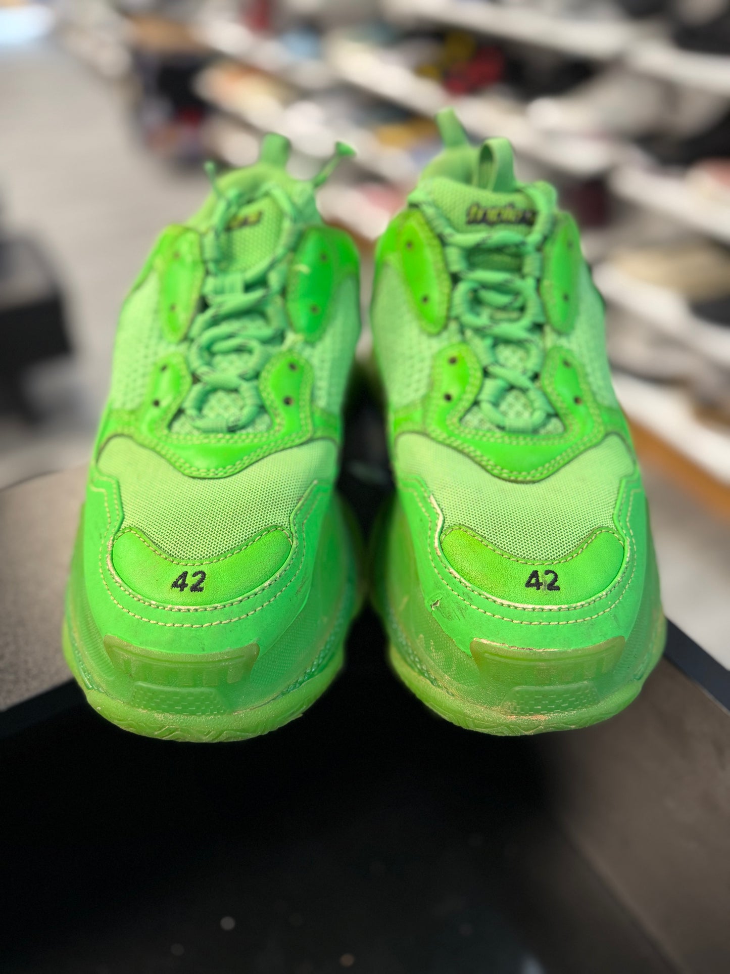 *USED* Balenciaga Triple S Neon