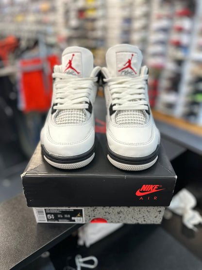 *USED* Jordan 4 Retro White Cement (GS)