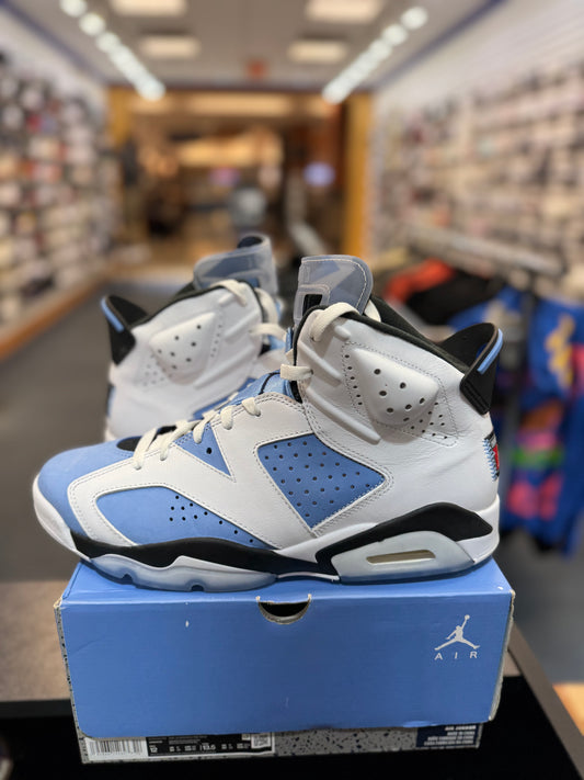 *USED* Jordan 6 Retro UNC White
