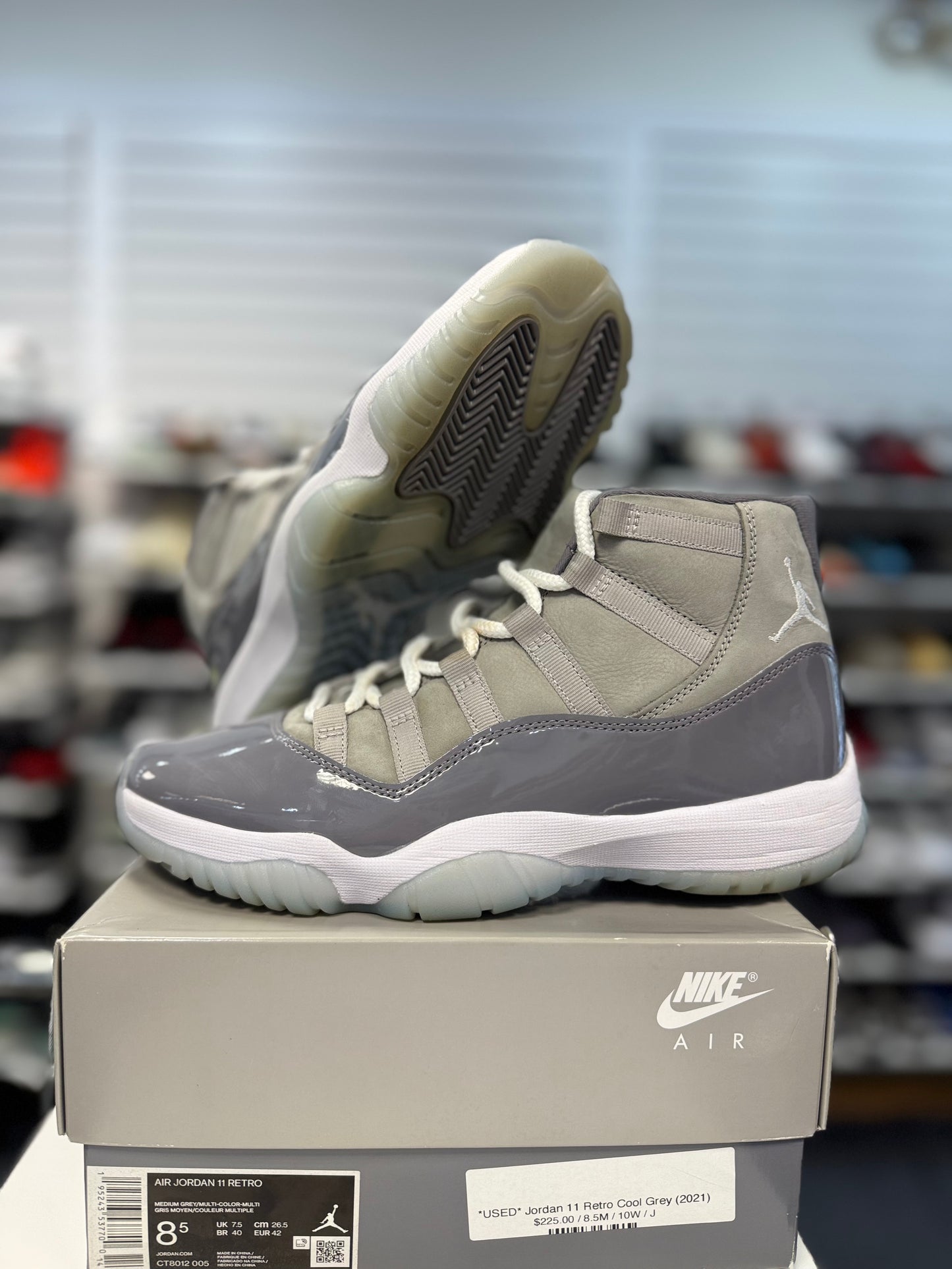 *USED* Jordan 11 Retro Cool Grey (2021)