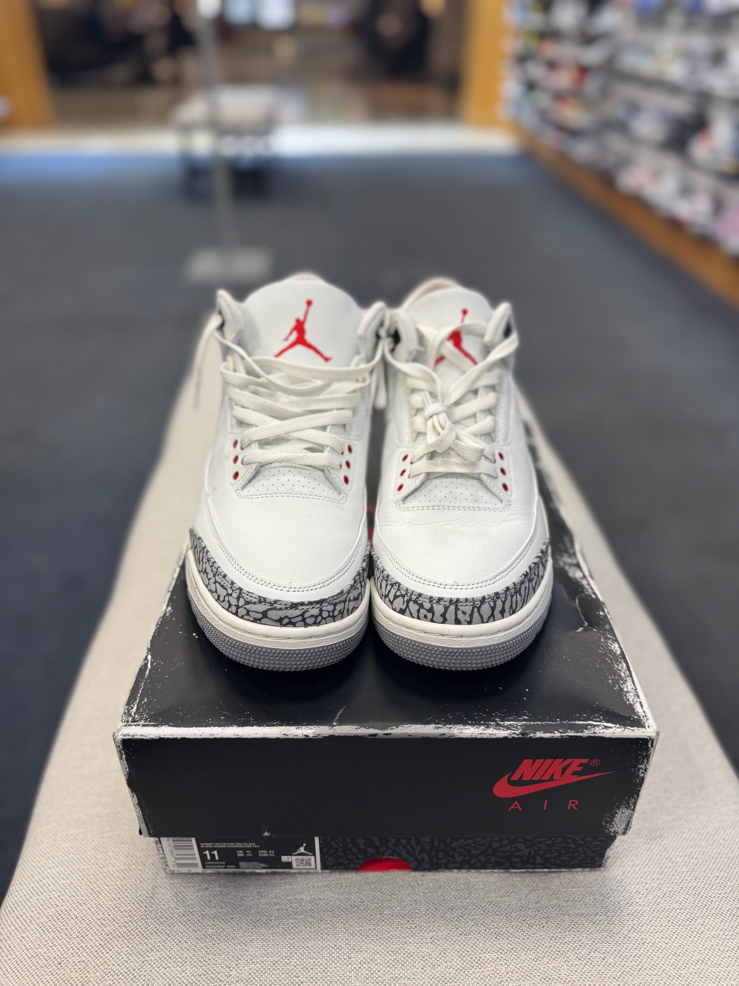 *USED* Air Jordan 3 Retro 'White Cement Reimagined'