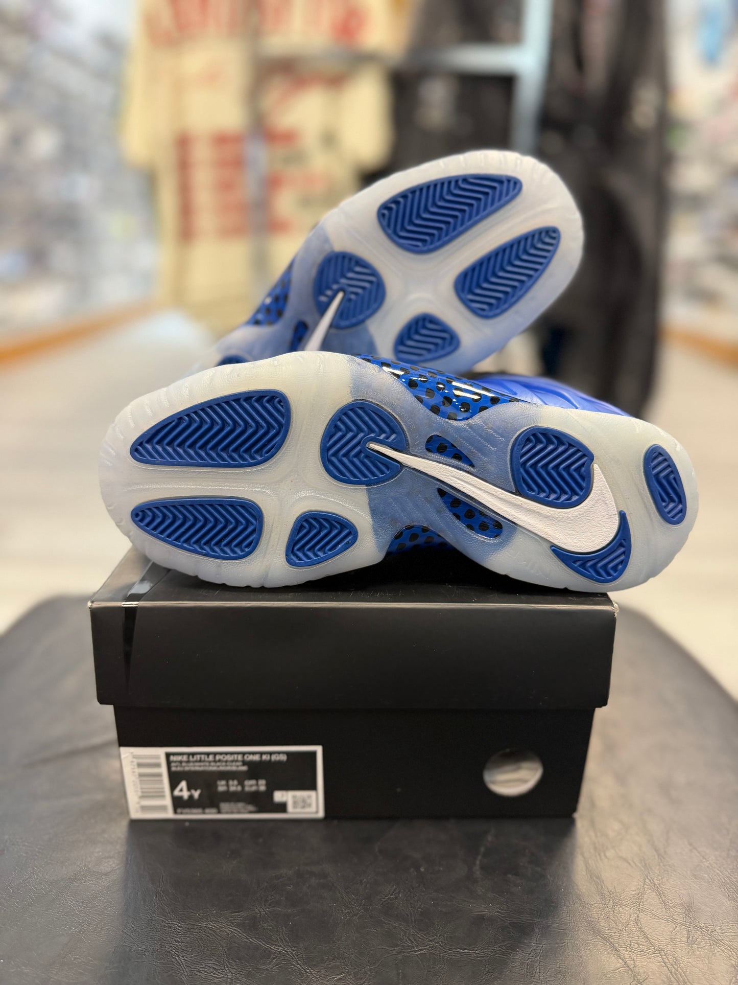 *USED* Nike Little Posite One Int Blue
