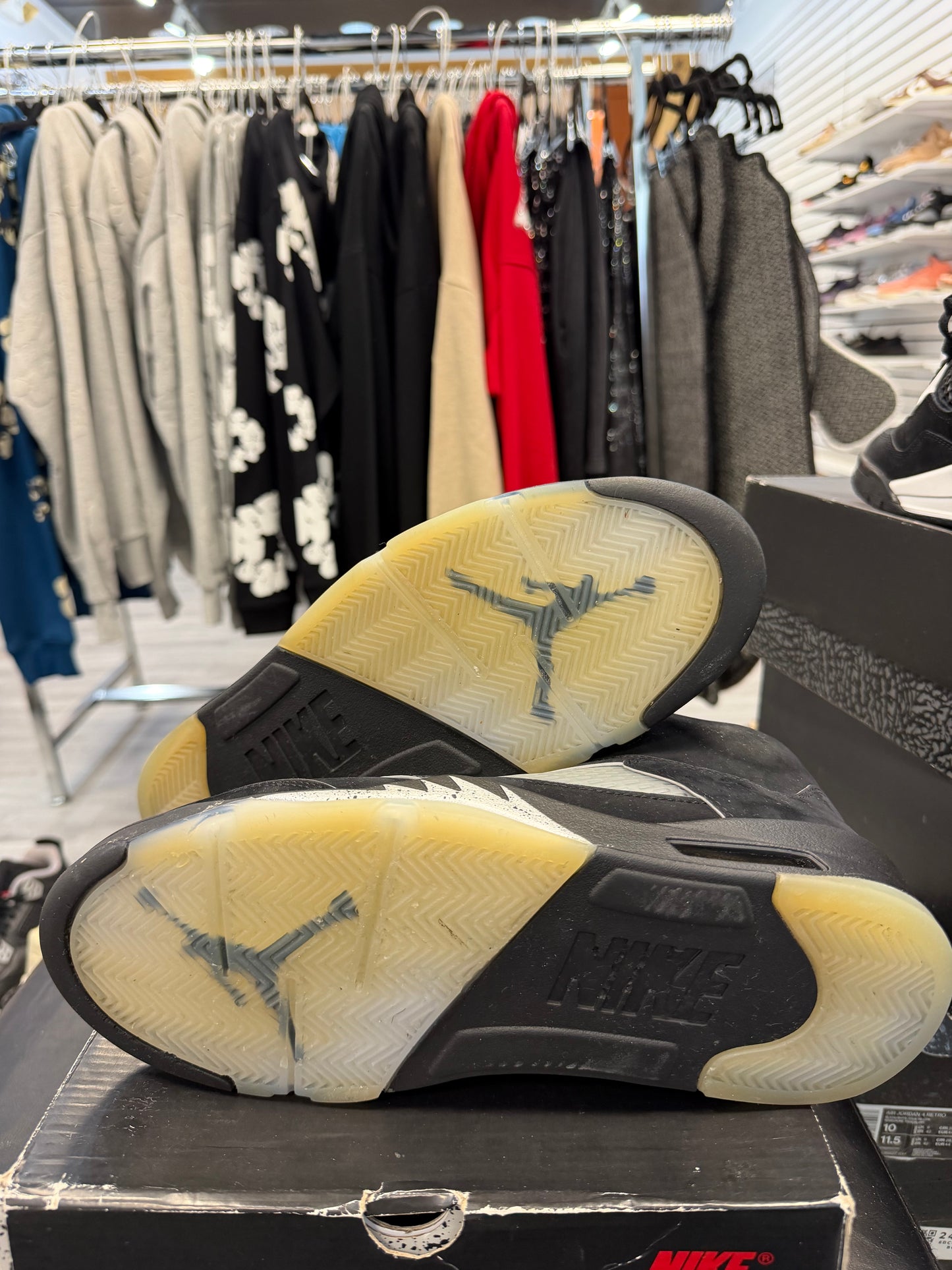 *USED* Jordan 5 Retro OG Black Metallic Reimagined