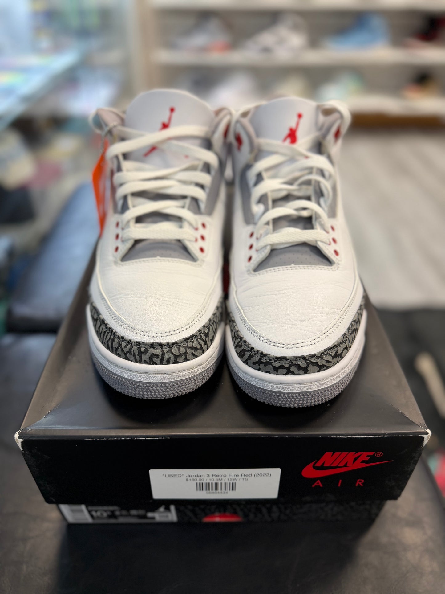 *USED* Jordan 3 Retro Fire Red (2022)