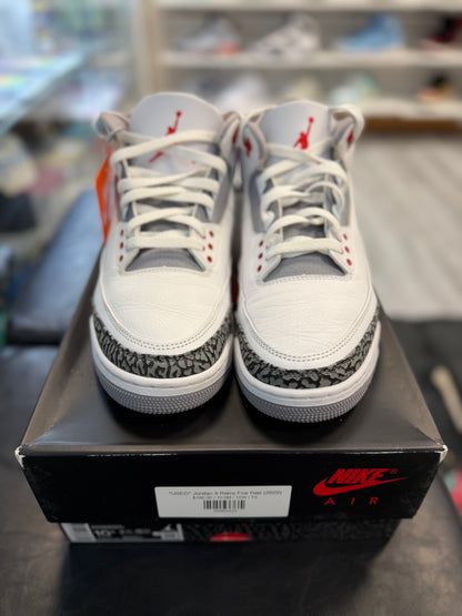 *USED* Jordan 3 Retro Fire Red (2022)