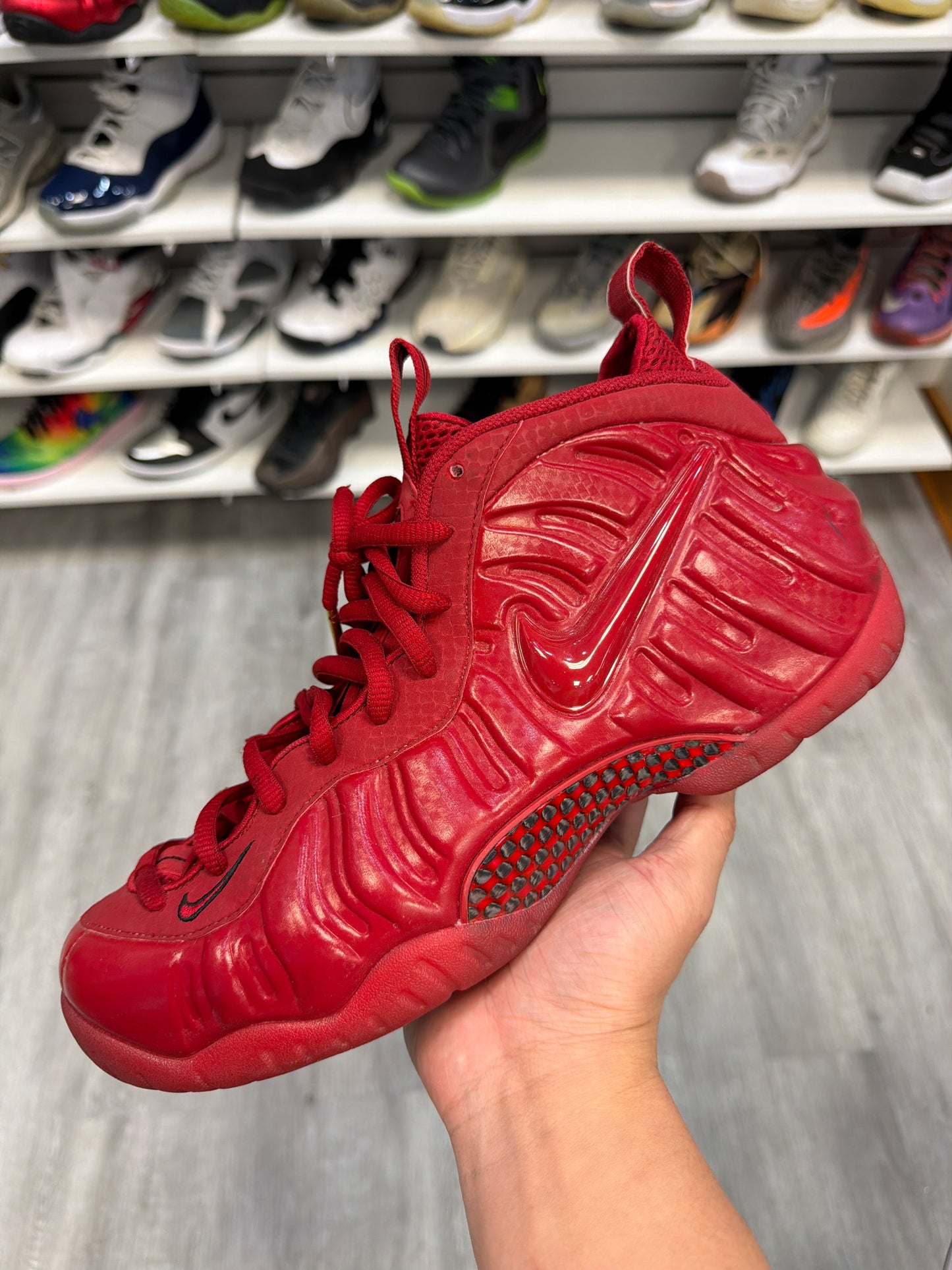 *USED* Nike Air Foamposite Pro Red October
