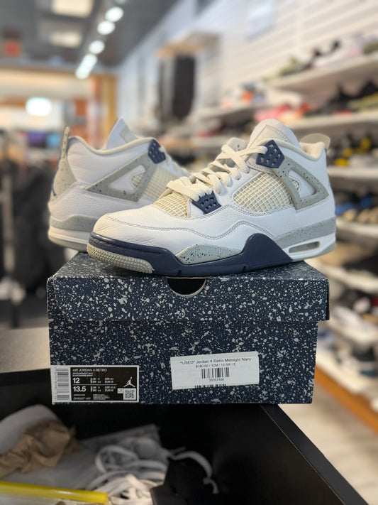 *USED* Jordan 4 Retro Midnight Navy