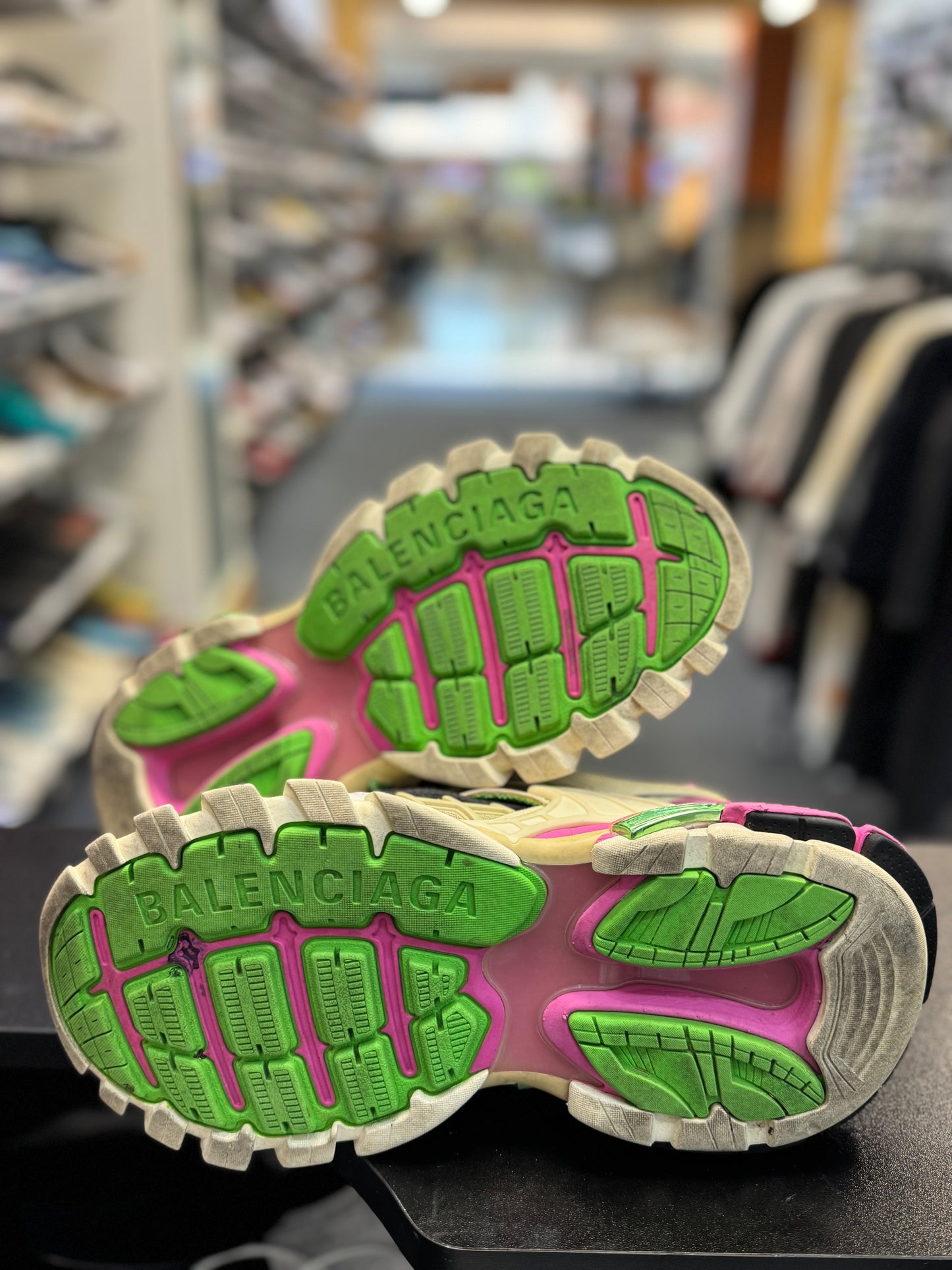 *USED* Balenciaga Track.2 Pink Green