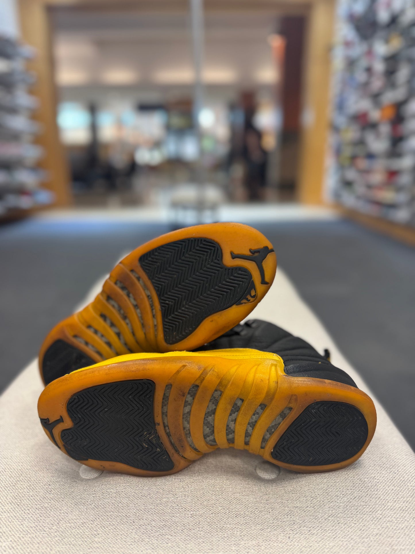 *USED* Jordan 12 Retro Black University Gold