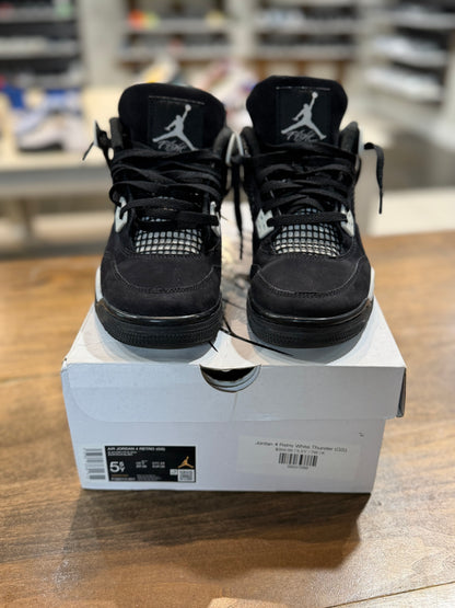 *USED* Jordan 4 Retro White Thunder (GS)