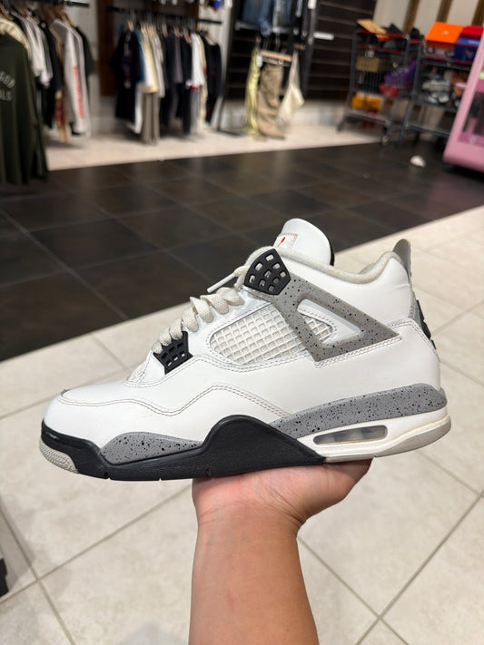 *USED* Jordan 4 Retro White Cement