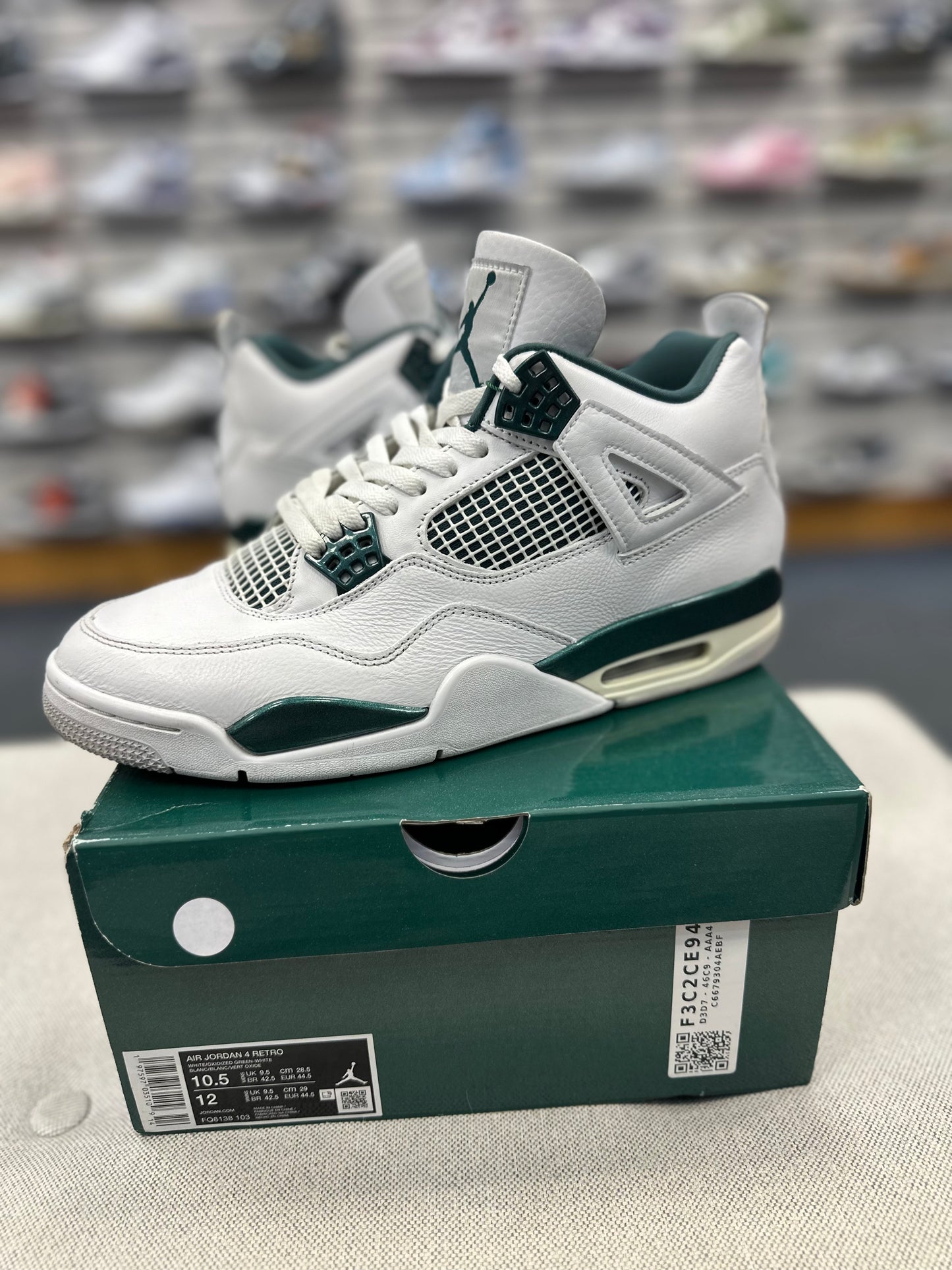 *USED* Jordan Retro 4 Oxidized Green