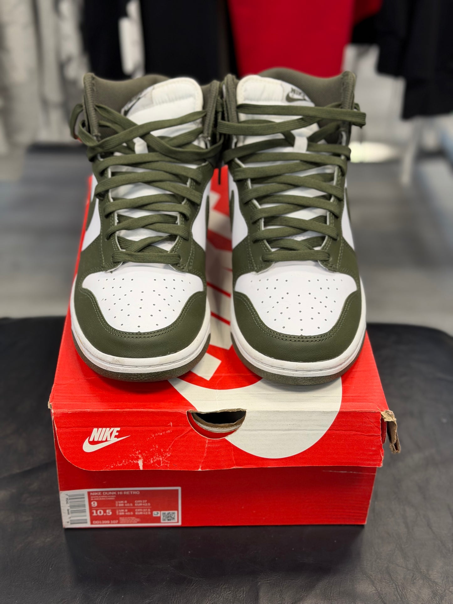 *USED* Nike Dunk High Retro Cargo Khaki (2021)