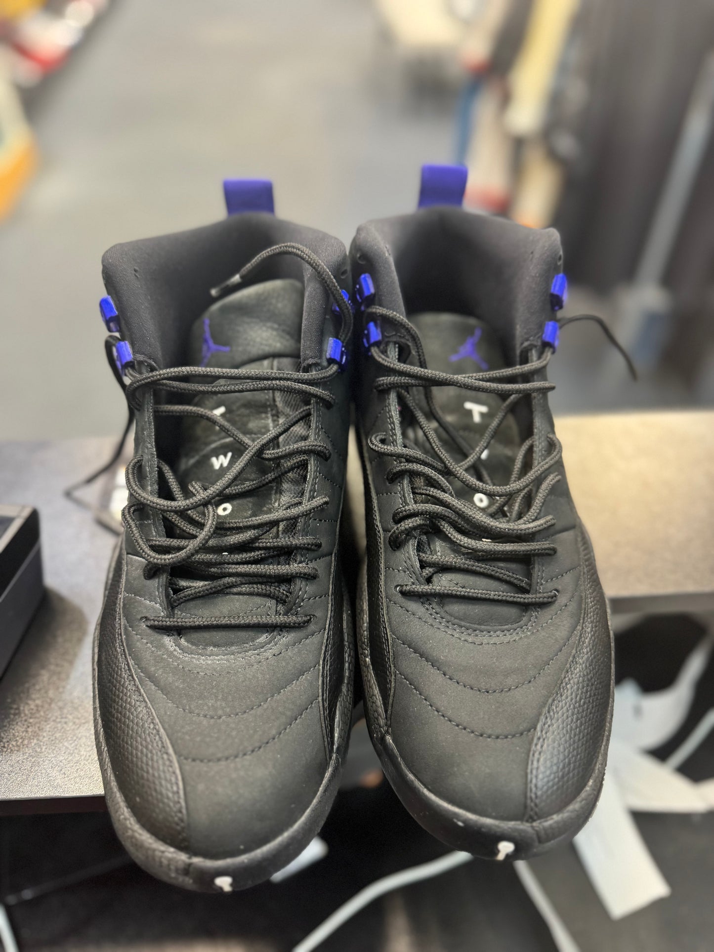 *USED* Jordan 12 Retro Black Dark Concord