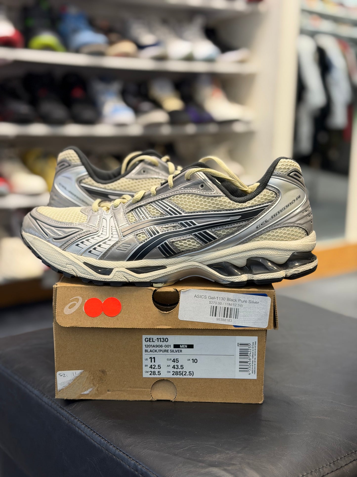 *USED* ASICS Gel-Kayano 14 Oyster White