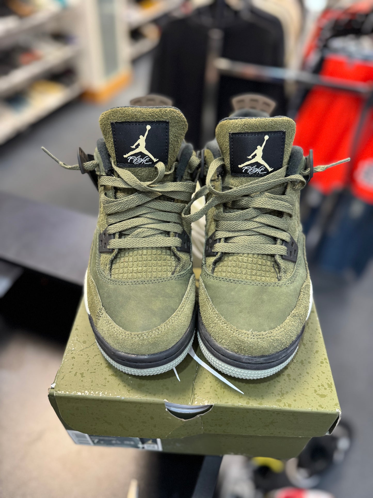*USED* Jordan 4 Retro SE Craft Medium Olive