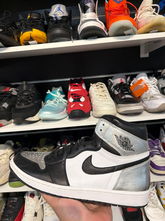 " USED " Jordan 1 Retro High Silver Toe (Women's)
