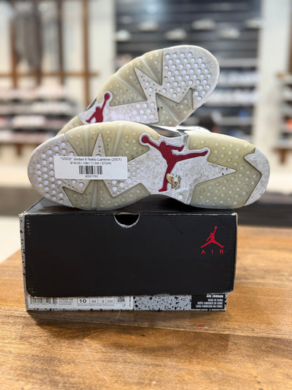 *USED* Jordan 6 Retro Carmine (2021)