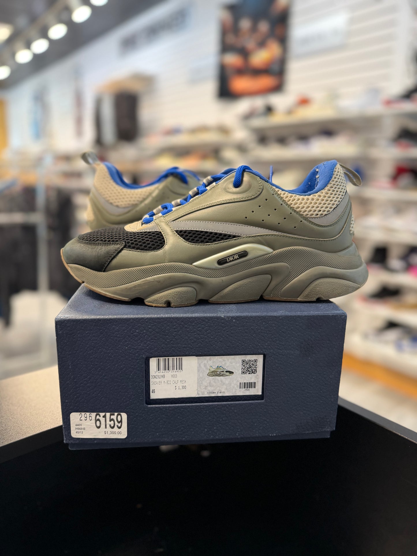 *USED* Dior B22 Olive Blue