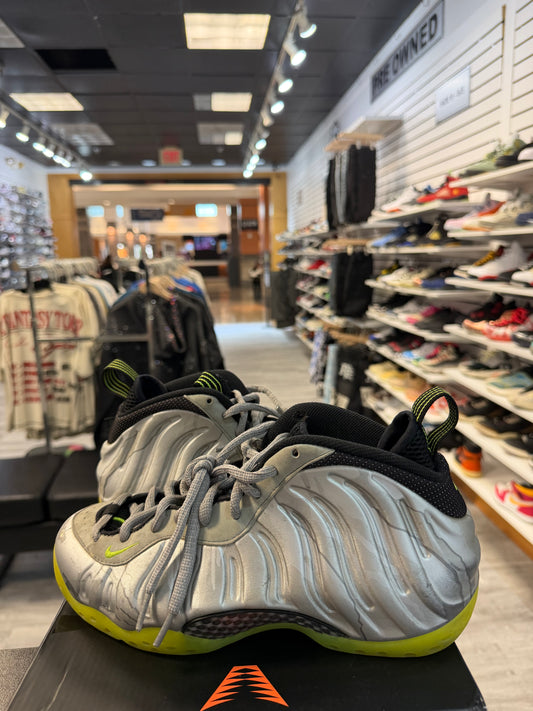 *USED* Nike Air Foamposite One Silver Volt Camo