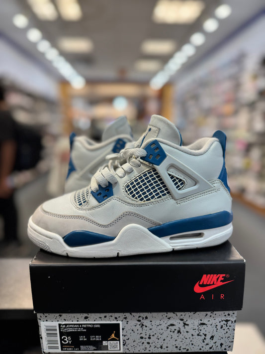 *USED* Jordan 4 Retro Military Blue (GS)