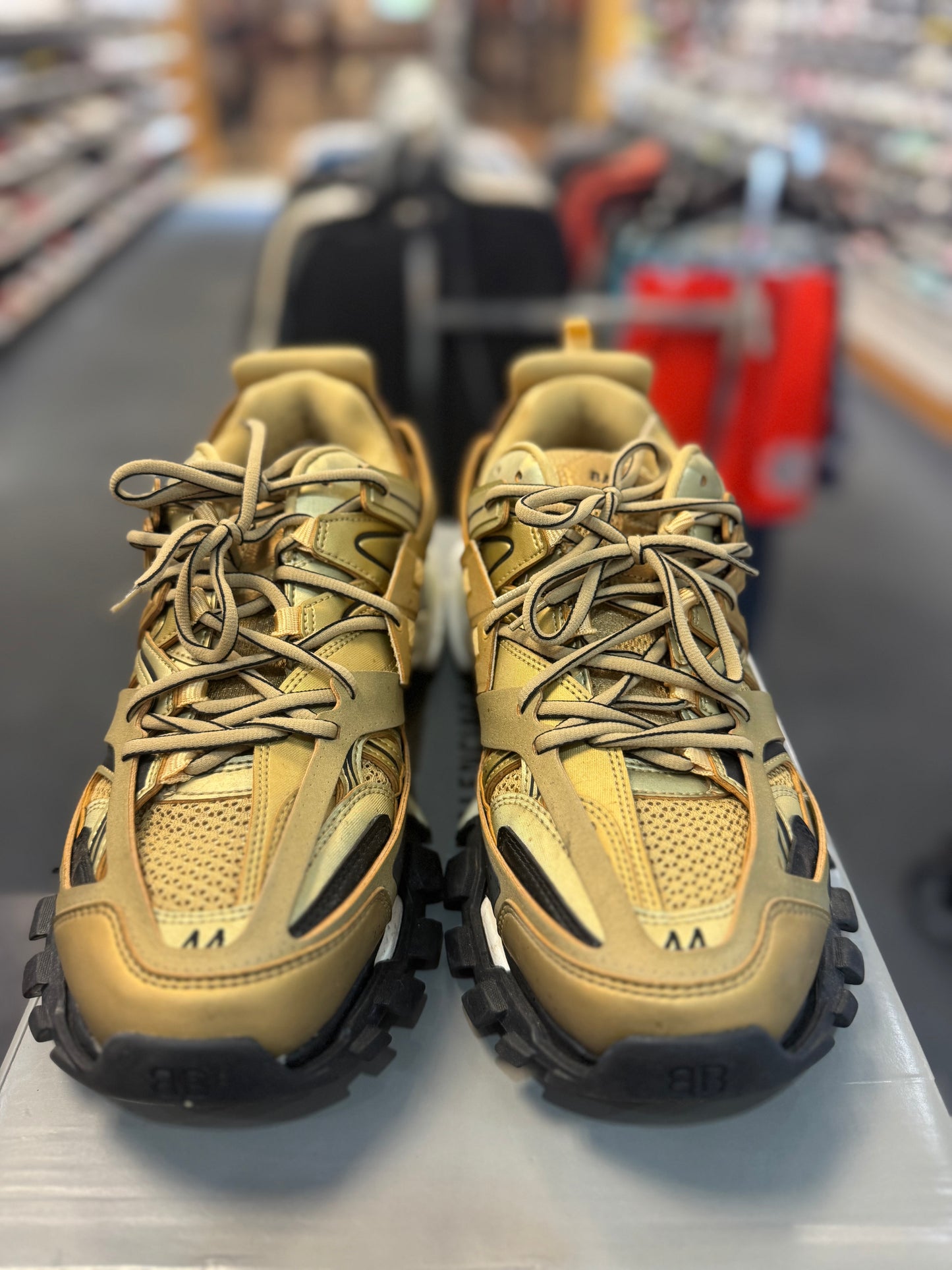 *USED* Balenciaga Track Gold Metallic