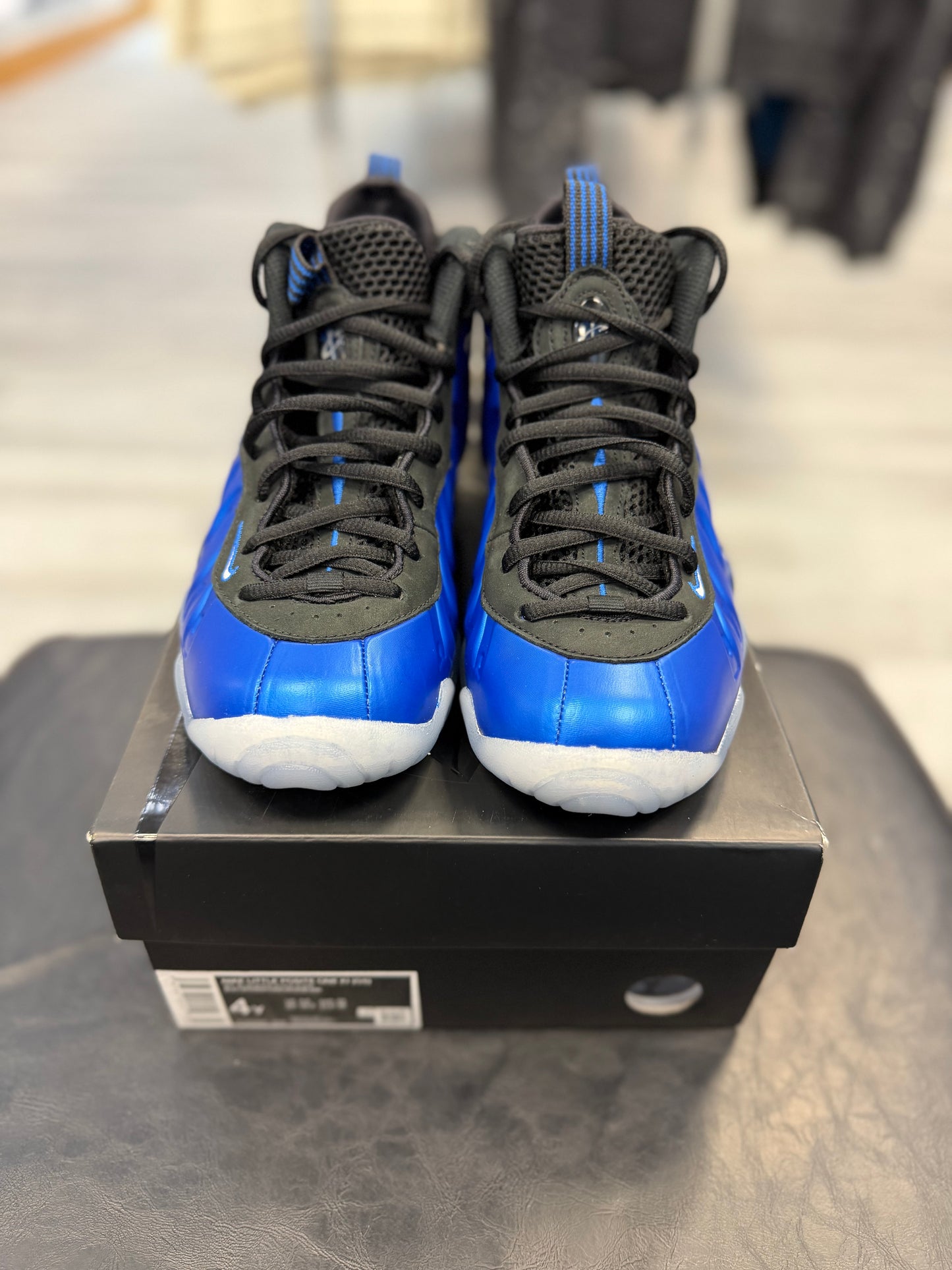 *USED* Nike Little Posite One Int Blue