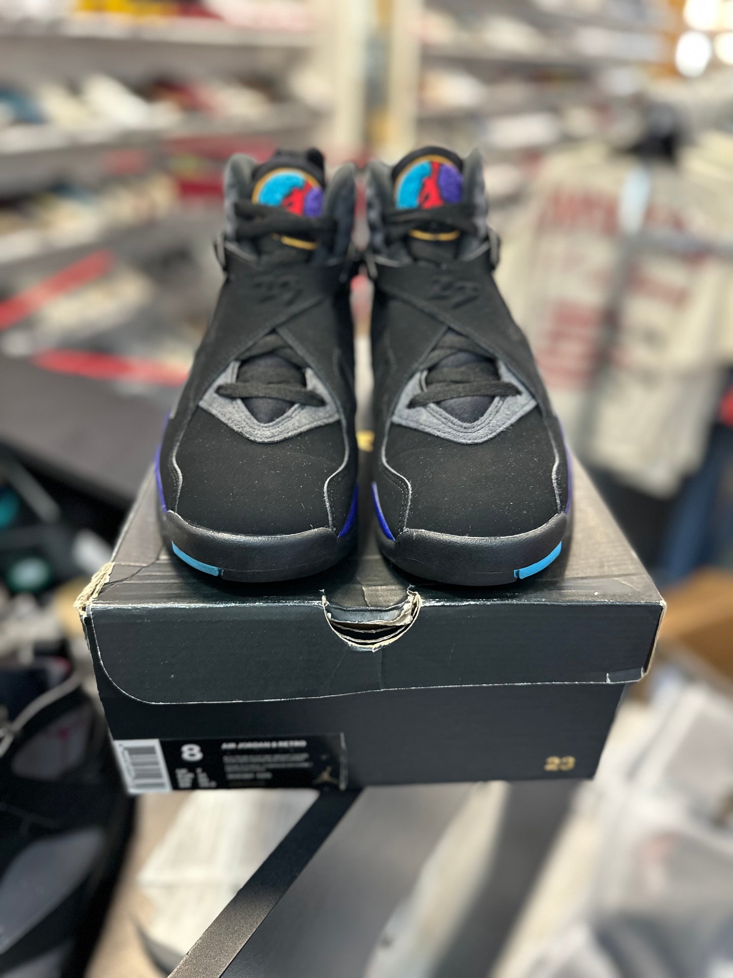 *USED* Jordan 8 Retro Aqua (2015)